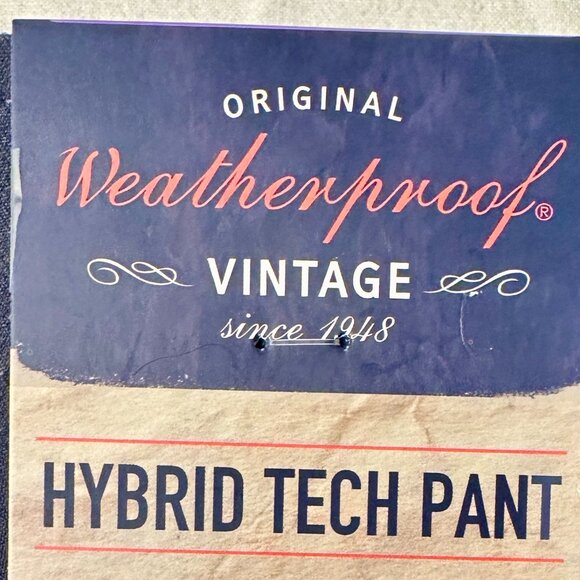 Weatherproof Vintage Men's Hybrid Tech Pant 30X29 Blue Stretch Water Resistant - Picture 2 of 12